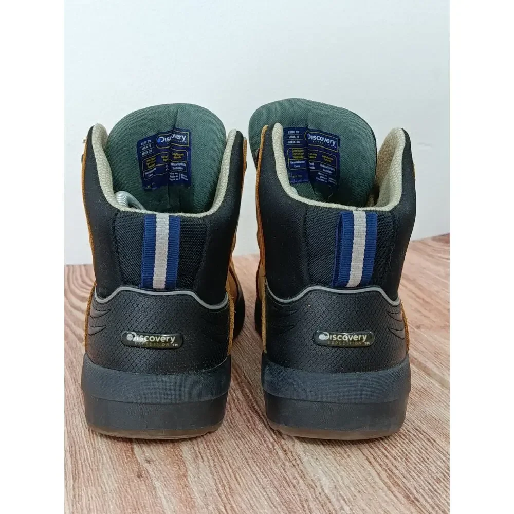 Discovery Expedition Men’s Hiking Boots Camel Black Size 8